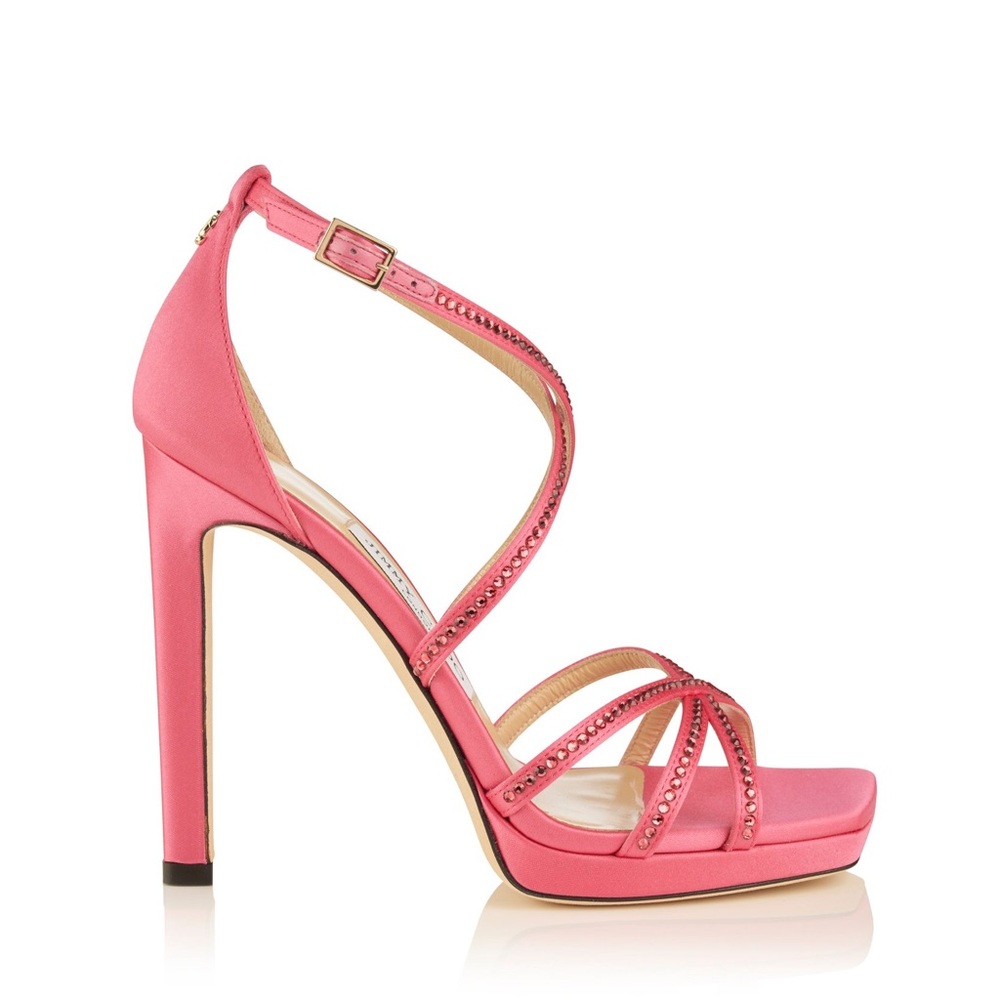 New JIMMY CHOO Kelsi Pf/120 In Peony $1,175 39.5